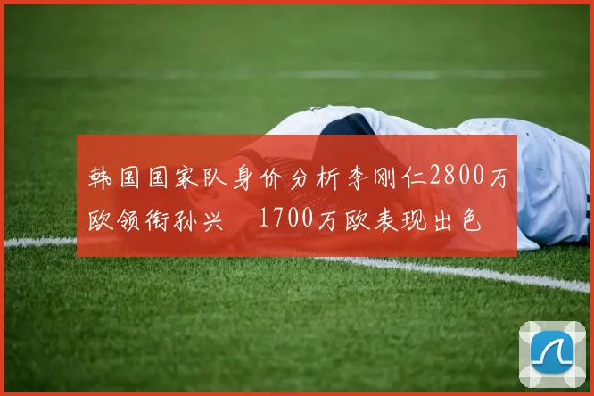 韩国国家队身价分析李刚仁2800万欧领衔孙兴慜1700万欧表现出色